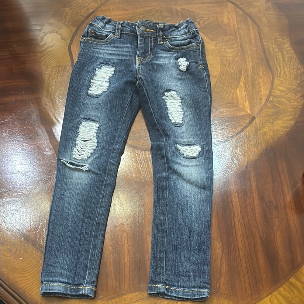 Distressed Blue Jeans Lucky Brand 5t